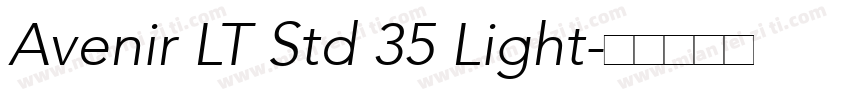 Avenir LT Std 35 Light字体转换